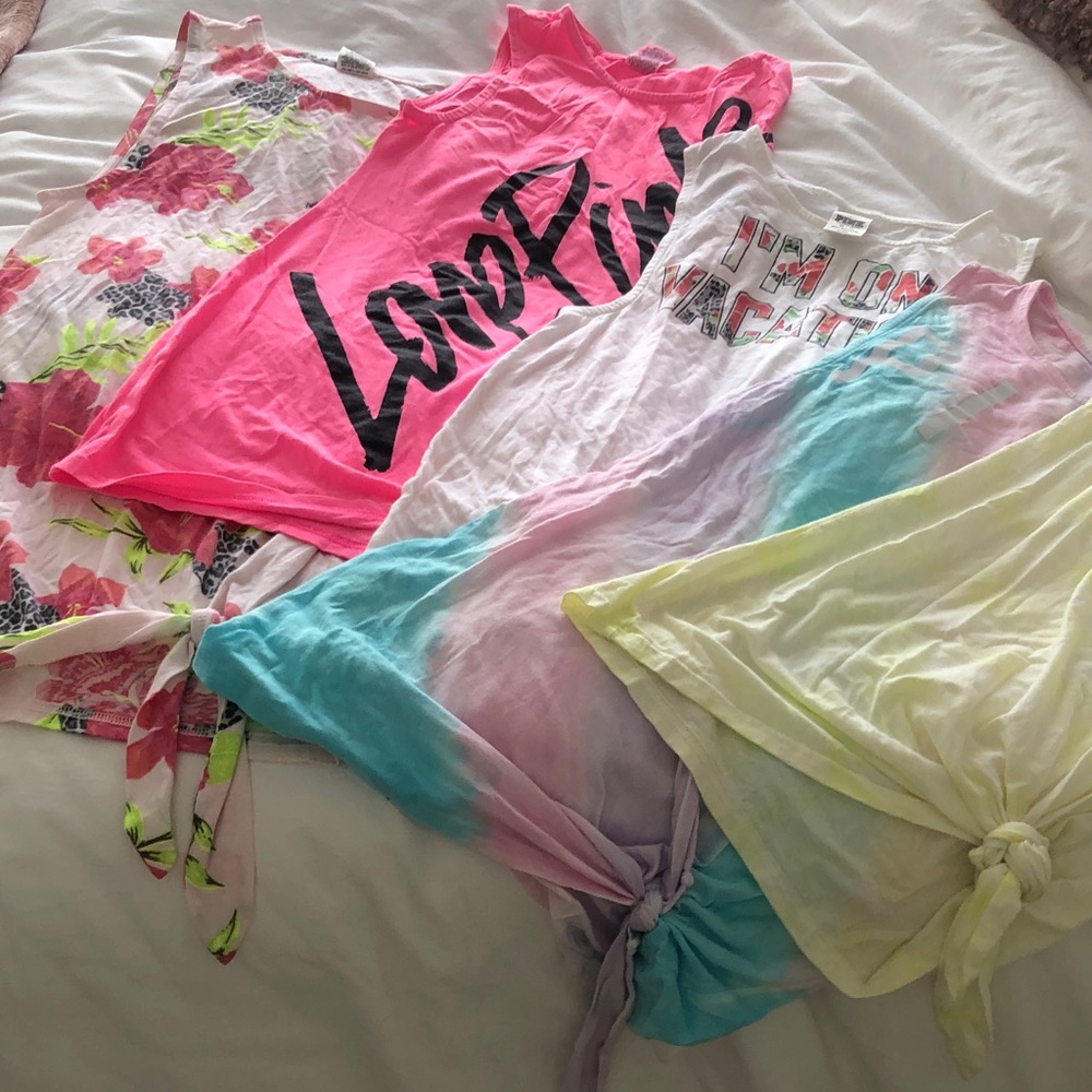 PINK Victoria's Secret Cover Ups Dresses Bundle Tie Dye Cotton XS - Picture 1 of 3